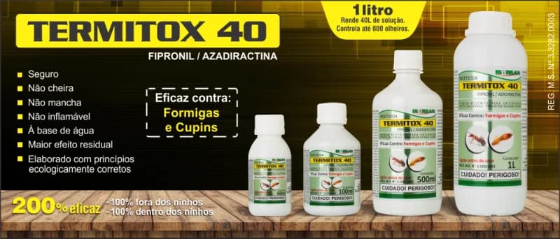 TERMITOX 40 — Fipronil 2,5 g/L + Azadiractina 0,002 g/L