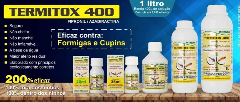 TERMITOX 400 — Fipronil 25 g/L + Azadiractina 0,02 g/L