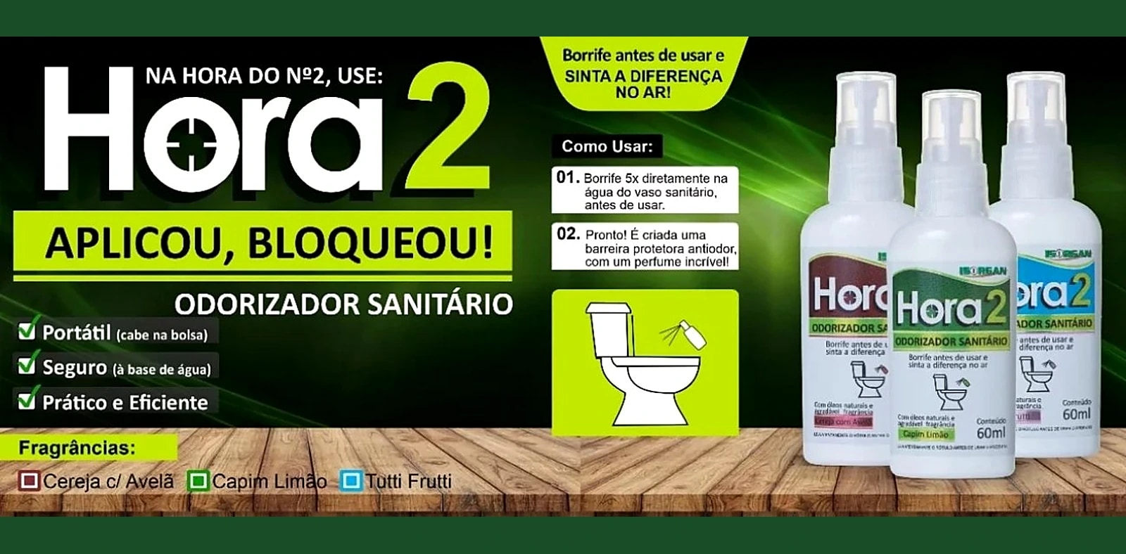Hora 2 — Inseticida de amplo espectro de controle.